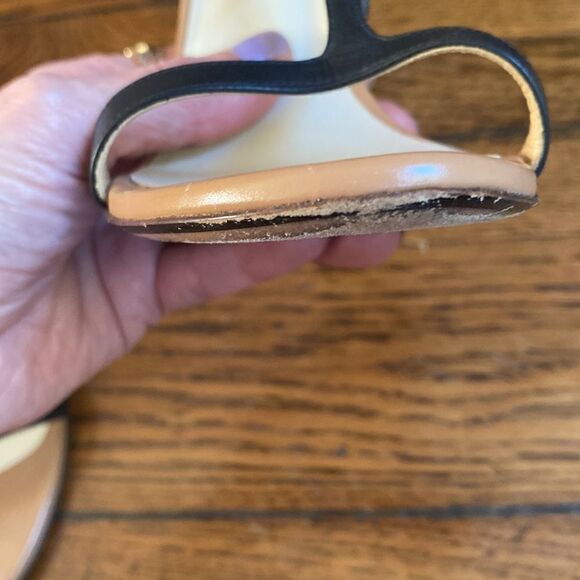 Francesco Russo high heel sandal beige and black size 35 - Picture 8 of 12